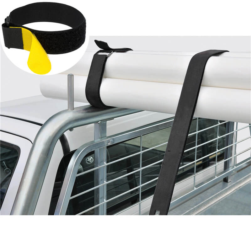 Durable Tie Down Luggage Straps Adjustable Hook Loop Bundling Straps With Buckle