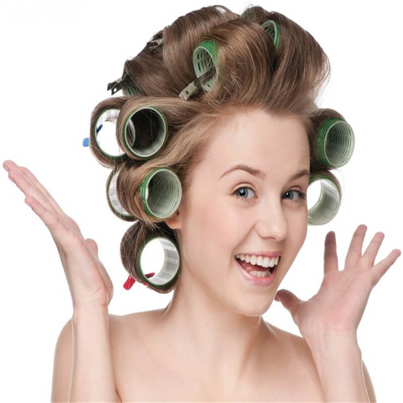 DIY Hair Rollers Curlers For Curly Hair Style Large Jumbo Medium Size Salon Hairdressing Curlers