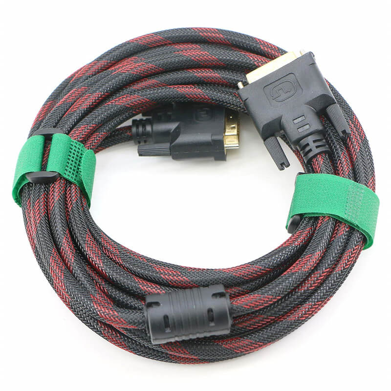 Nylon Cable Tie Wrap Strap With Plastic Buckle  Hook Loop Adjustable Straps Green
