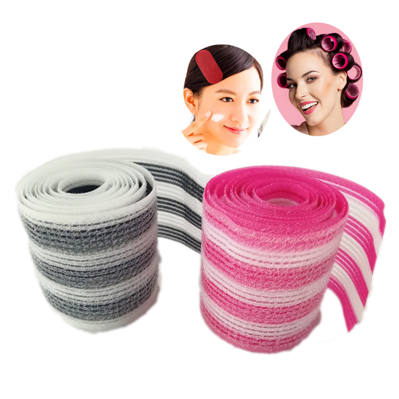 Custom Printed Hair Tape For Hair Rollers Hair Fringe Hair Band Accessories Hook Loop