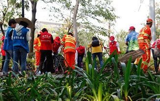 Join In The Volunteer Team After Super Typhoon Shanzhu Swept