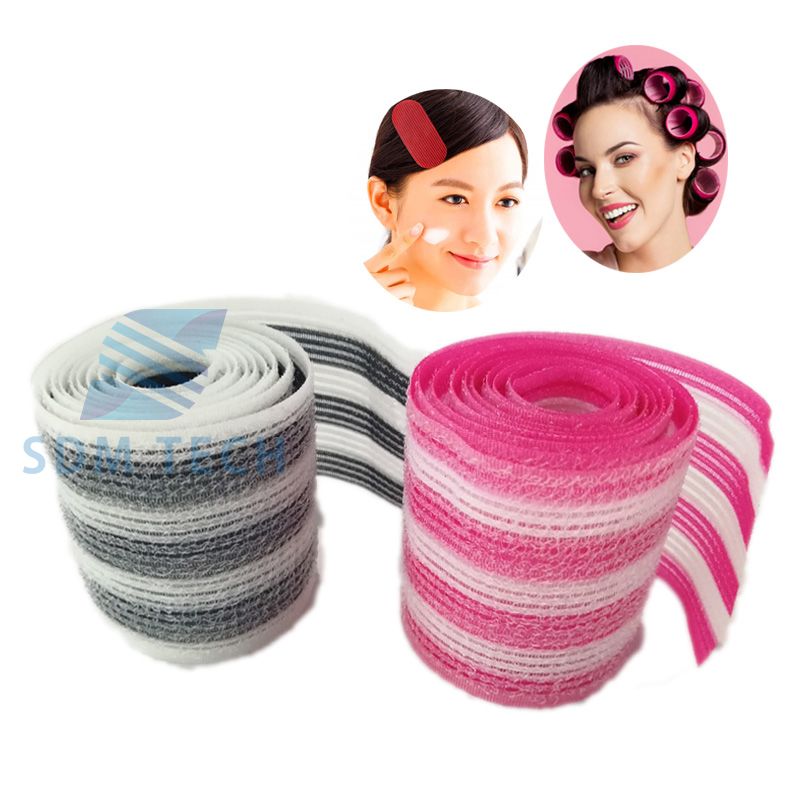 Custom Printed Hair Tape For Hair Rollers Hair Fringe Hair Band Accessories Hook Loop
