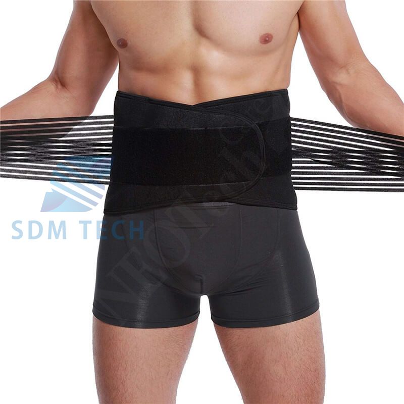Lumbar Lower Back Brace With Double Banded Strong Compression Pull Straps  Waist Support Wrap Belt For Running Weightlifting Basketball Volleyball Waist Trimmer